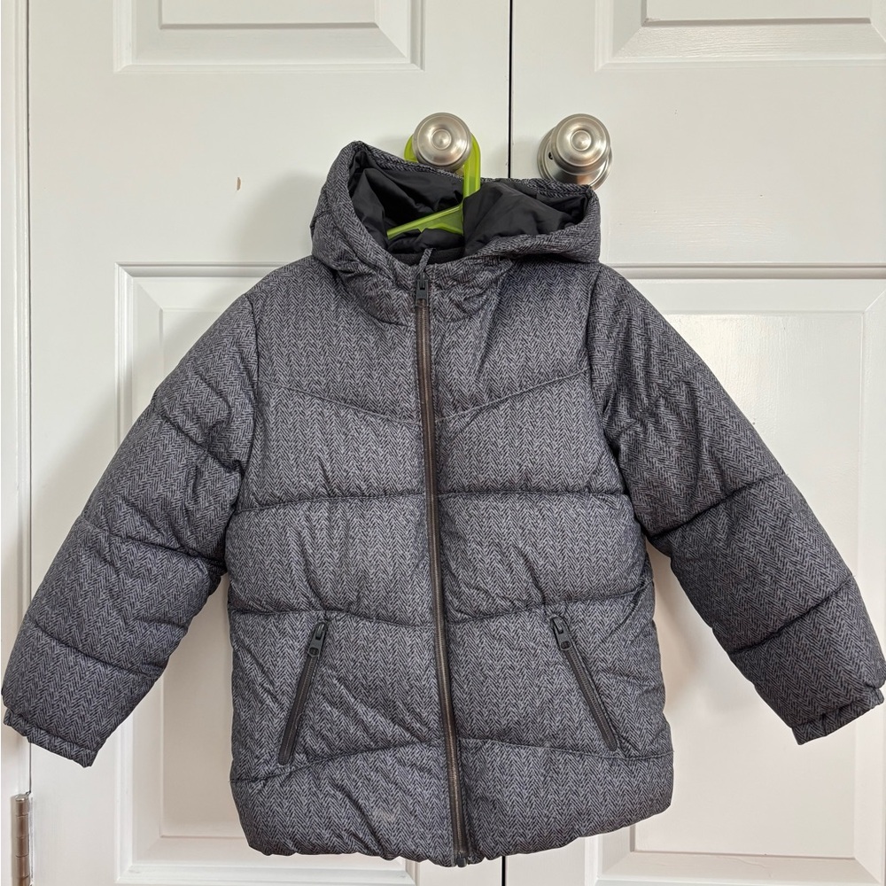 Zara Boys Collection Kids Gray Puffer Jacket